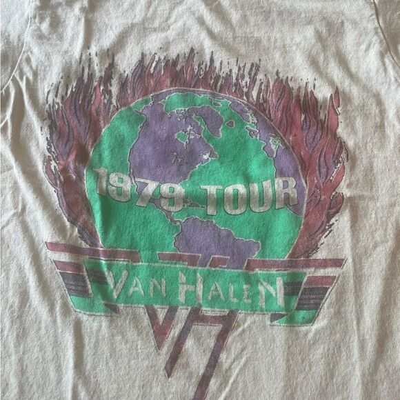 Van Halen 1979 World Tour Merchandise Mens Tee Shirt - Picture 5 of 8